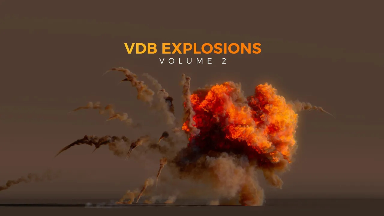 Pixel Lab VDB Explosions Pack Volume 2: Animated - video thumbnail image