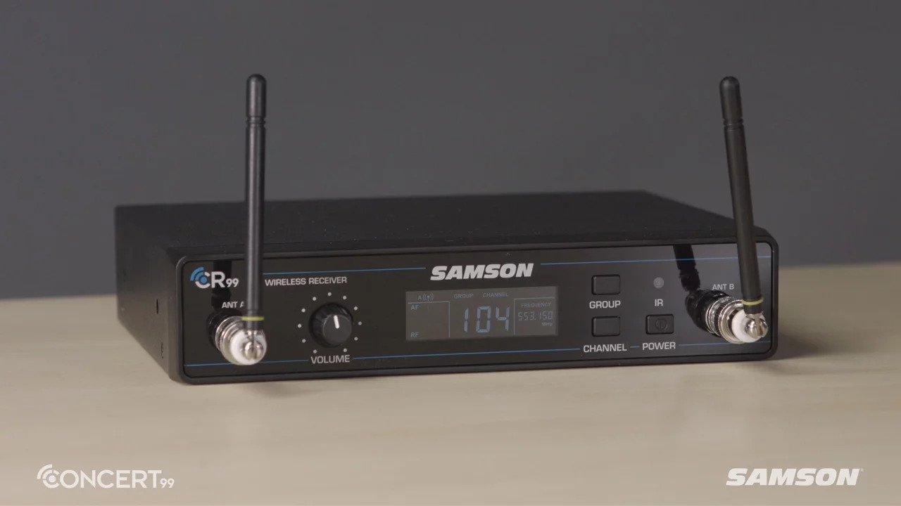 Samson Concert 99 Presentation - Frequency-Agile UHF Wireless System (K Band 470-494 MHz) - video thumbnail image