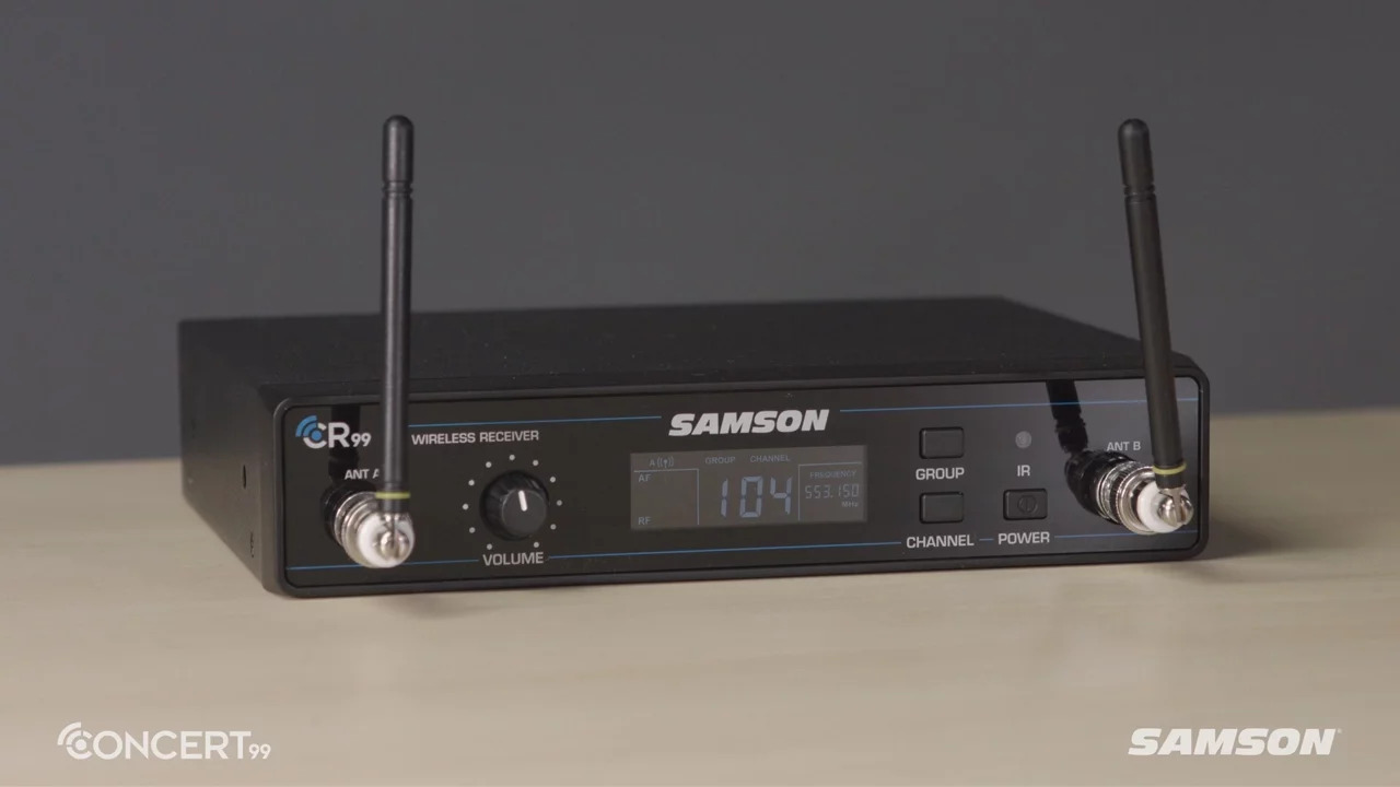 Samson Concert 99 Earset - Frequency-Agile UHF Wireless System (D Band 542-566 MHz) - video thumbnail image