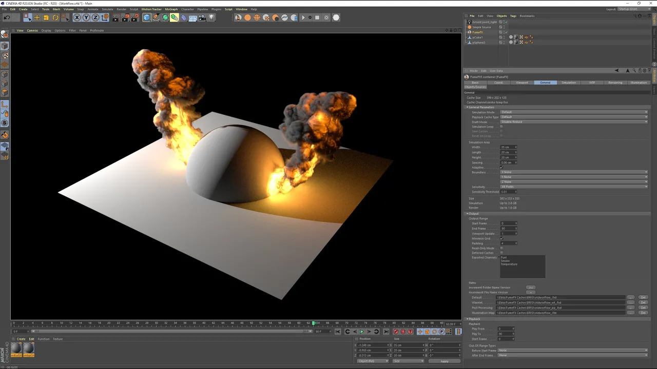 Sitni Sati FumeFX[c4d] 5.0 Workstation and 2 FumeFX Simulation bundle - video thumbnail image