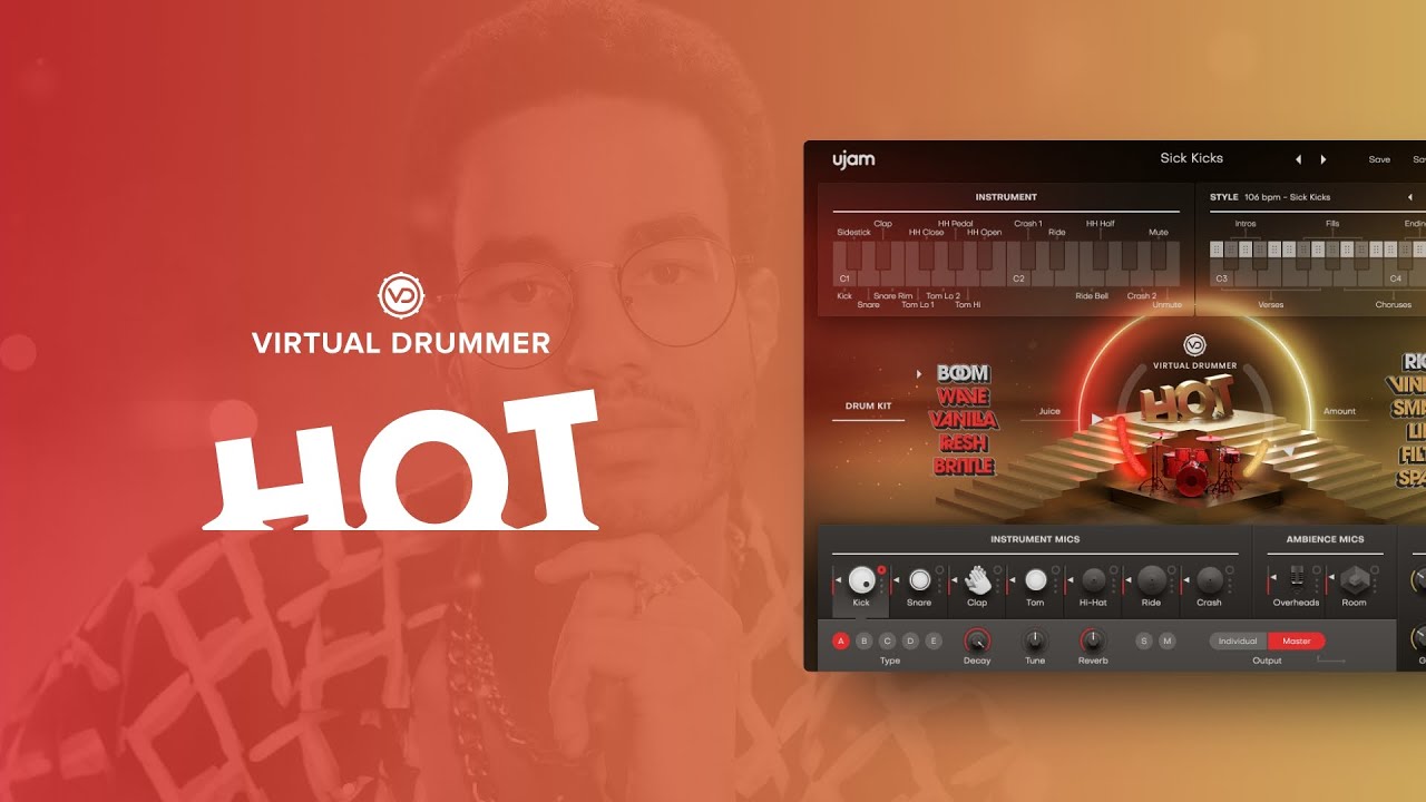 UJAM HOT (Virtual Drummer series) - video thumbnail image