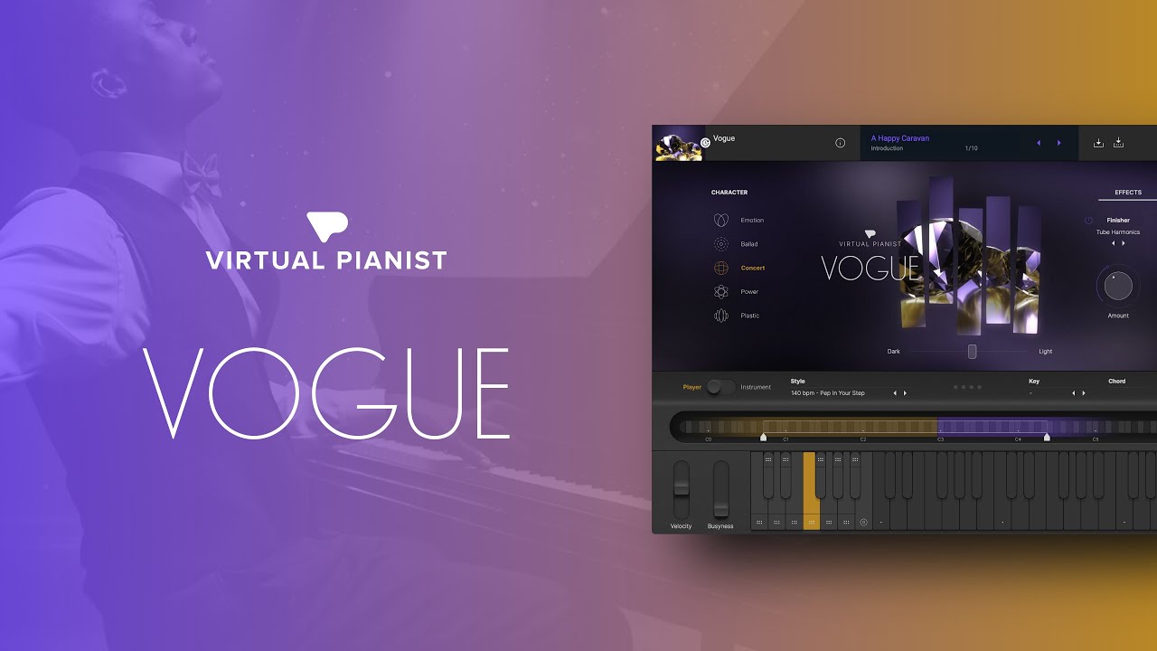 UJAM VOGUE (Virtual Pianist series) - video thumbnail image