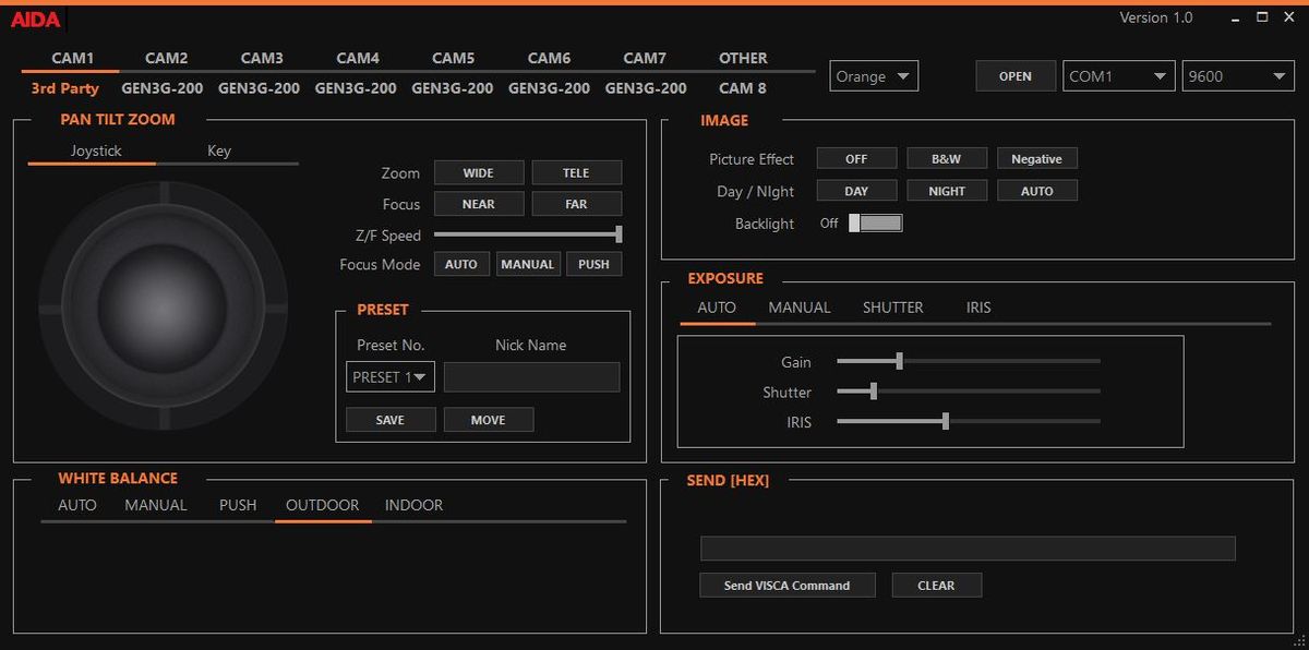 AIDA Imaging CCS-USB VISCA Camera Control Unit and Software - additional image 2