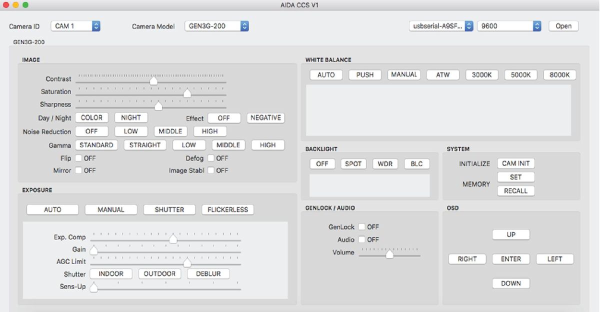 AIDA Imaging CCS-USB VISCA Camera Control Unit and Software - additional image 3