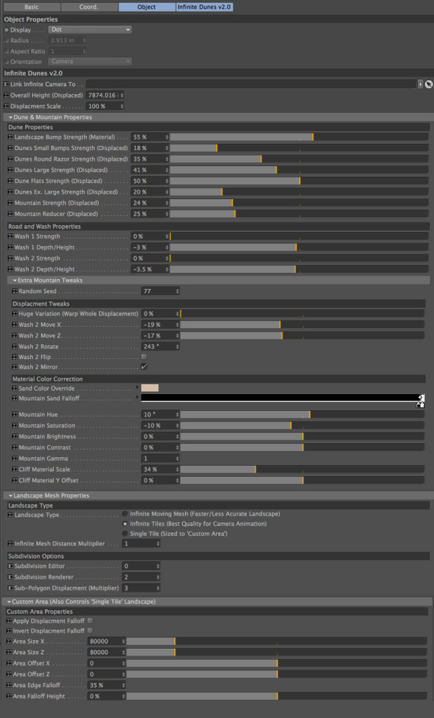 C4Depot Cinema 4D Plugin: Infinite Dunes - additional image 4