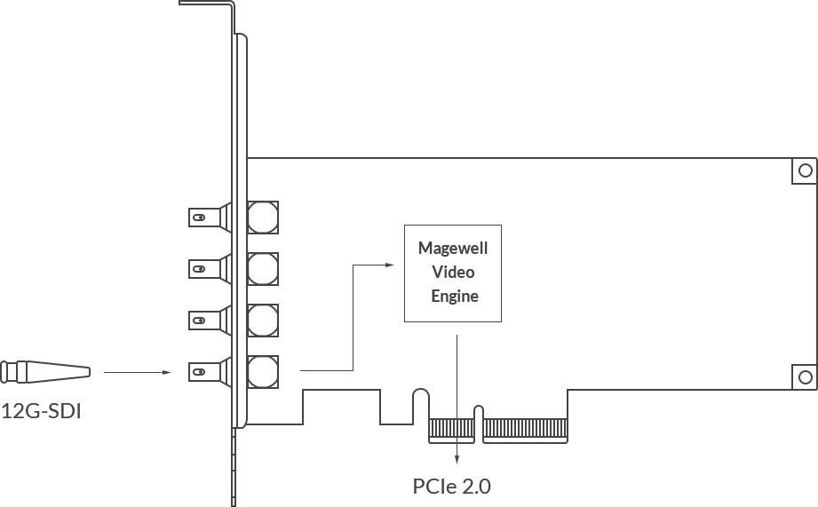 Magewell Pro Capture SDI 4K Plus 1-Channel 4K Capture Card - additional image 1