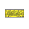 Product image one of Bluetooth Mini Keyboard - LargePrint Black on Yellow - PC US Keyboard