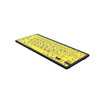 Product image two of Bluetooth Mini Keyboard - LargePrint Black on Yellow - PC US Keyboard