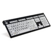 Product image one of NERO Slim Line Series - LargePrint Black on White - PC US Keyboard (includes Logic Light)