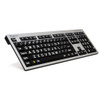 Product image one of Slim Line Series - LargePrint White on Black - PC US Keyboard (includes Logic Light)