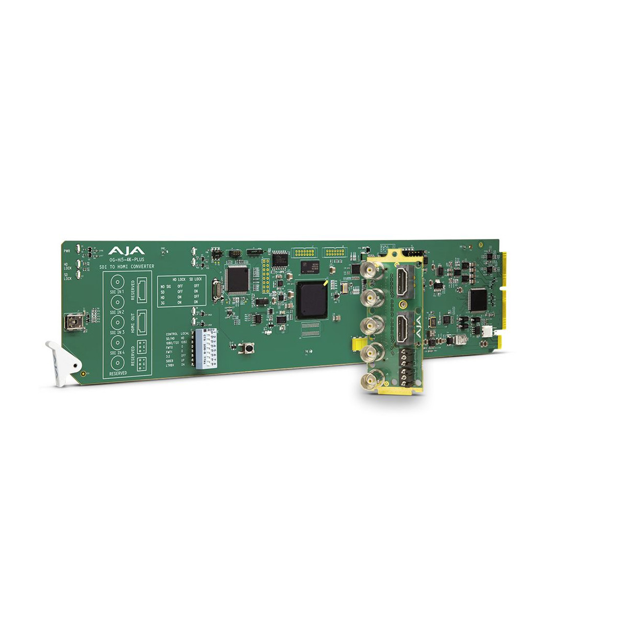 AJA OG-HI5-4K-PLUS 4x 3G-SDI to HDMI 2.0 with up to UltraHD 60p, also  supports HD-SDI to HD-HDMI, DashBoard Support