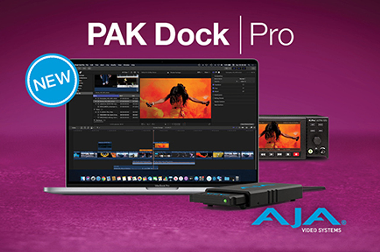 New AJA PAK Dock Pro and Product Updates