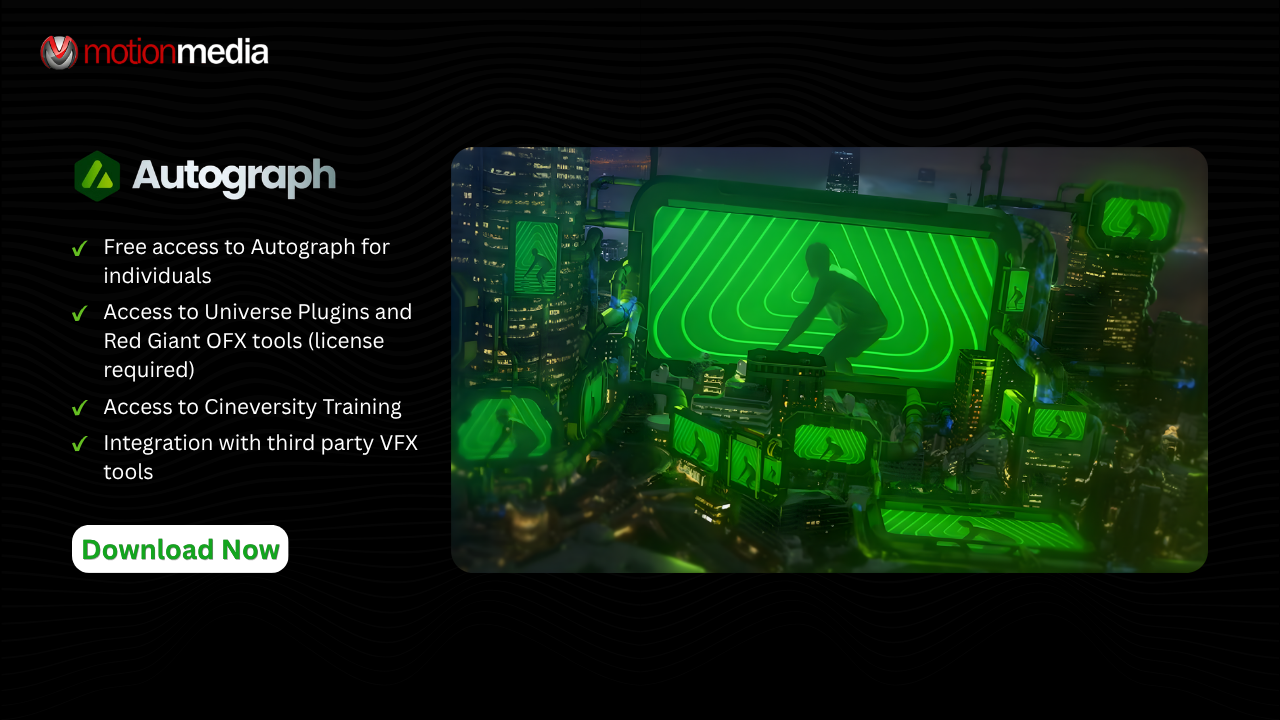Autograph Joins Maxon: Now Free for Individual Creators