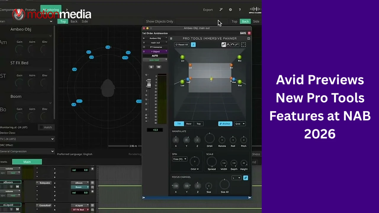 Avid Previews New Pro Tools Features at NAB 2026