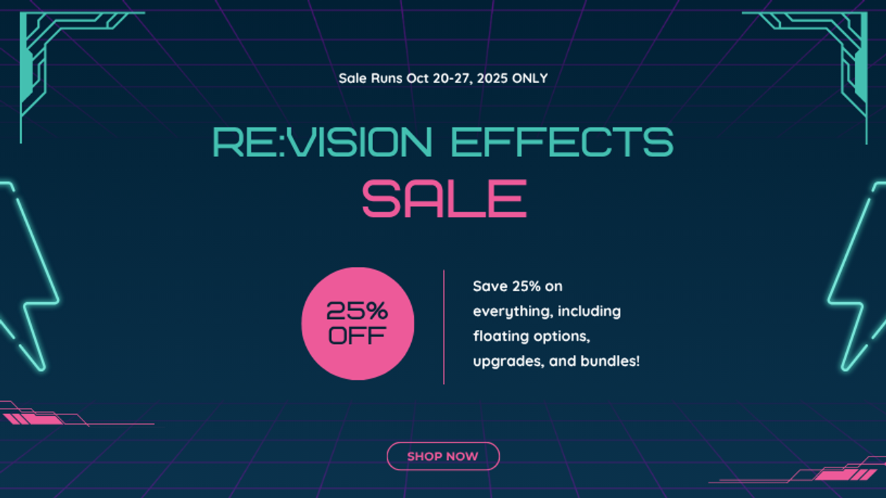 Save 25% on RE:Vision Effects Plugins — Elevate Every Frame This Season