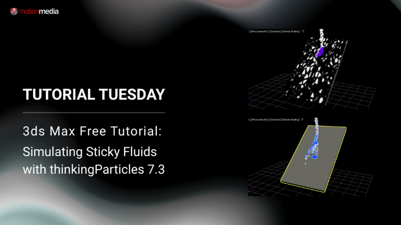 3ds Max Free Tutorial: Sticky Fluids with thinkingParticles 7.3