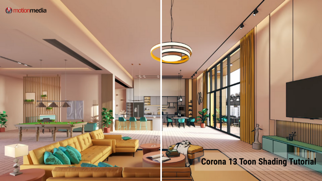 Corona 13 Toon Shading: Stylized Renders with Toon & Outline