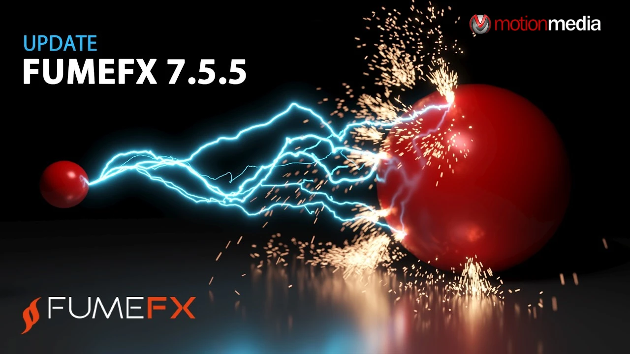 FumeFX 7.5.5 Update: V-Ray Support and NodeWorks Upgrades