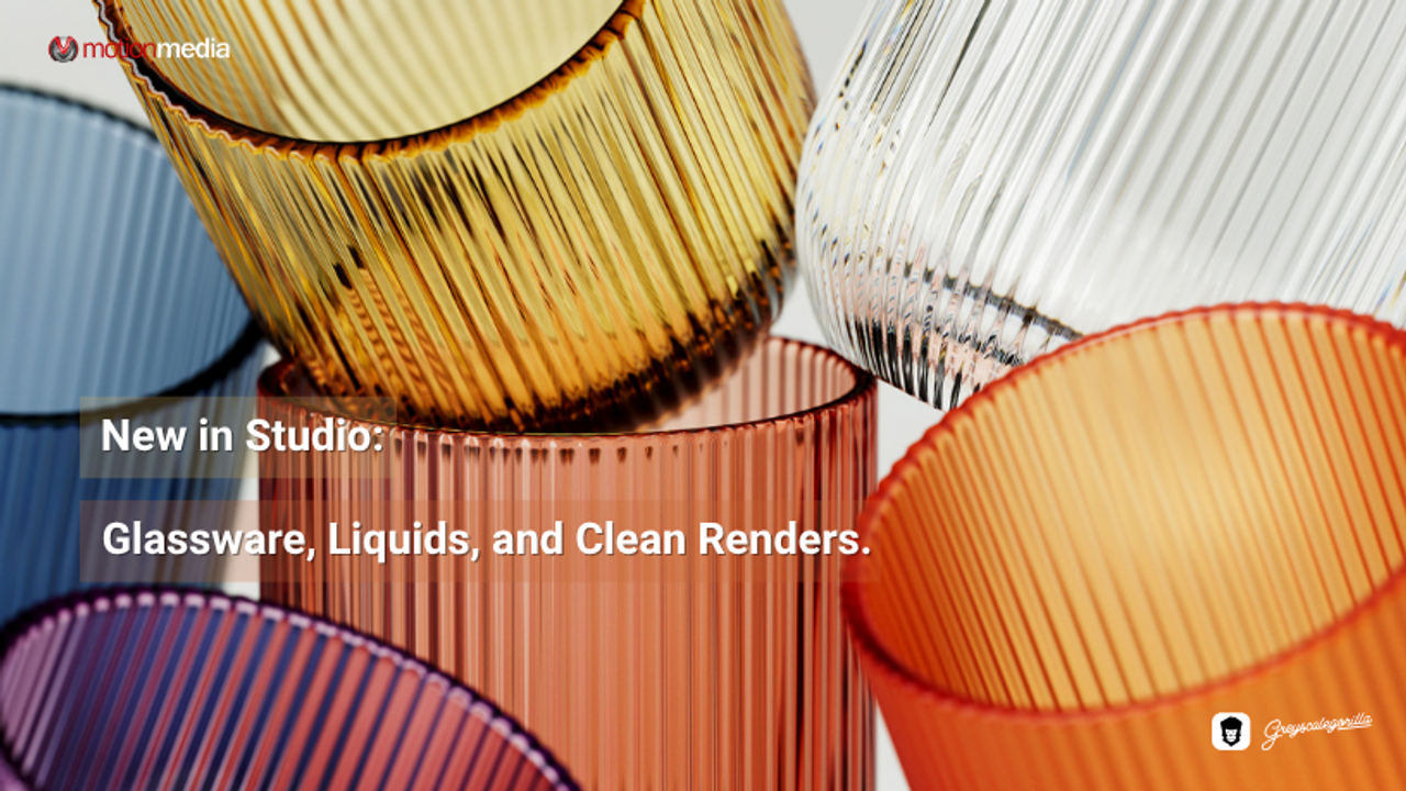 Finally, Glass and Liquid Materials in Studio