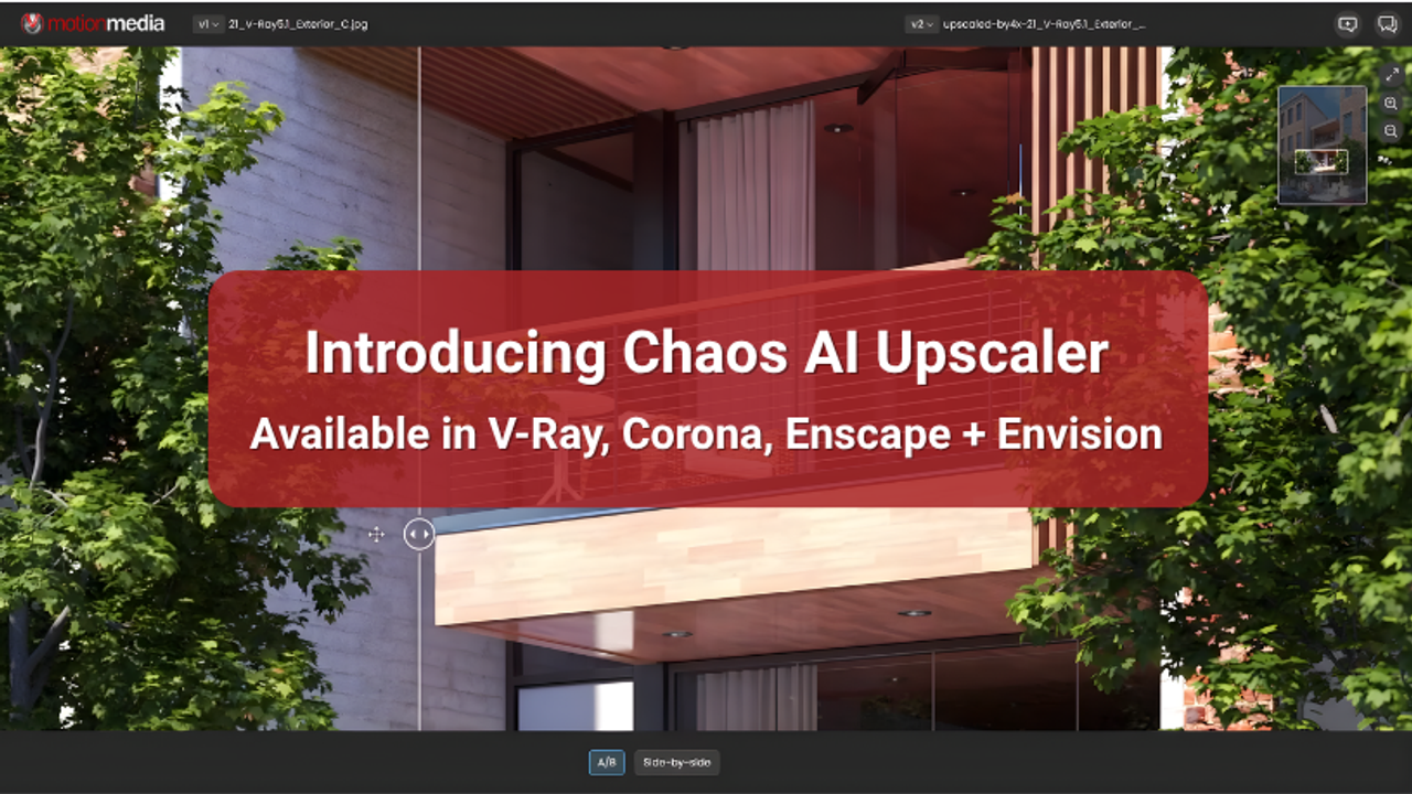 Introducing Chaos AI Upscaler: From Low-Res to 16K Brilliance