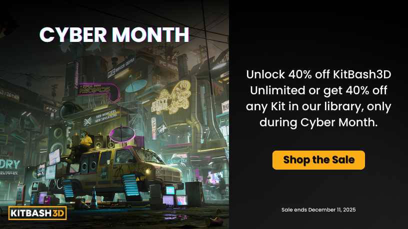 Last Day to Get 40% Off KitBash3D: Your Final Chance to Power Up Your World-Building Workflow
