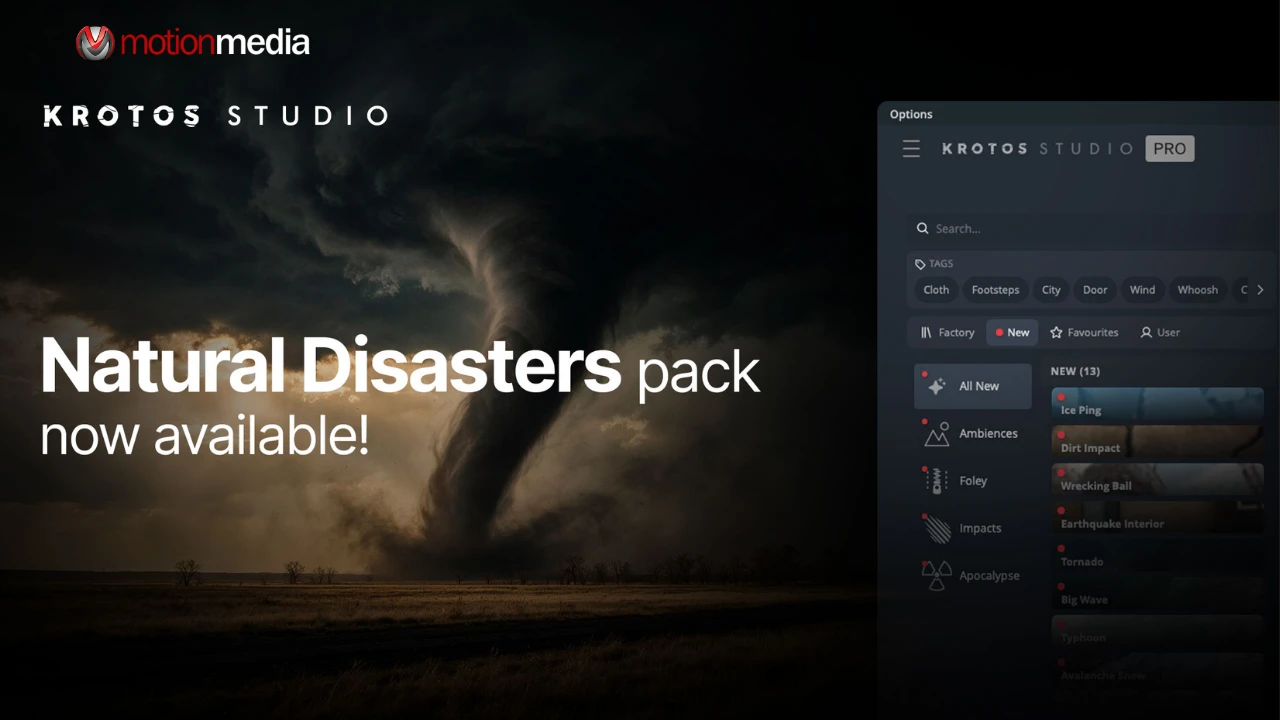 Krotos Studio Natural Disasters: 13 New Sound Design Presets
