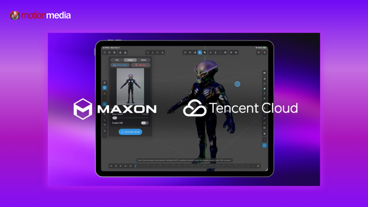 Maxon and Tencent Cloud Partner to Integrate HY 3D AI Engine into Cinema 4D