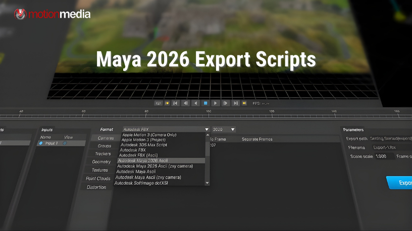The Pixel Farm Releases New Maya Export Scripts for PFTrack