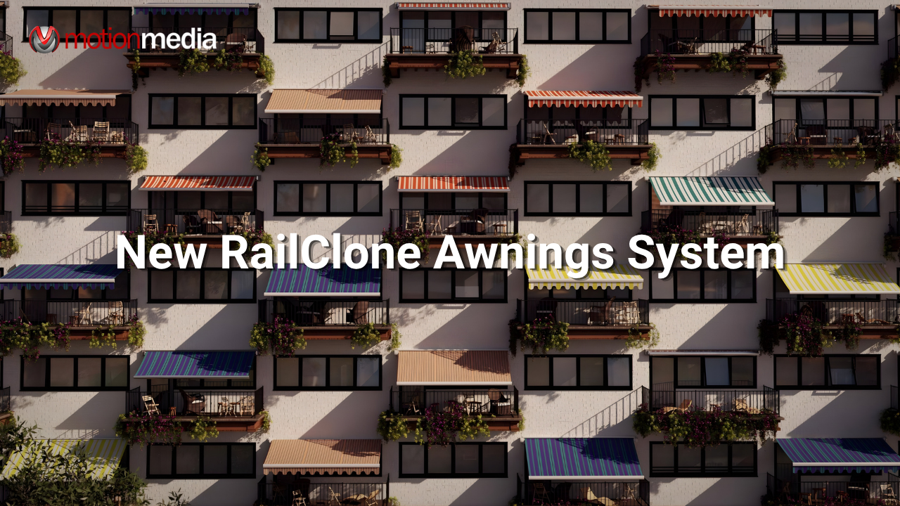 RailClone Awnings System: A Faster, Scalable Way to Create Awnings in 3ds Max