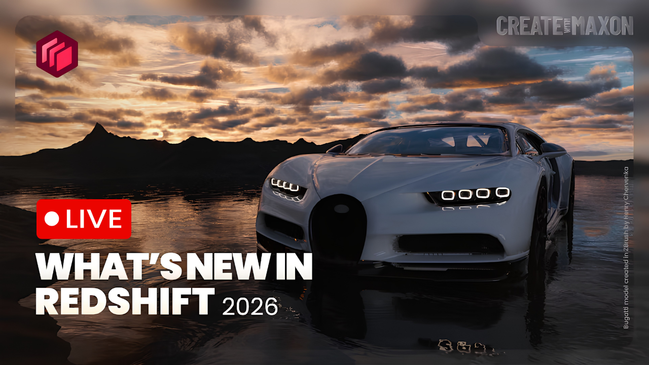 Maxon’s What’s New in Redshift 2026 Livestream Is Happening Now