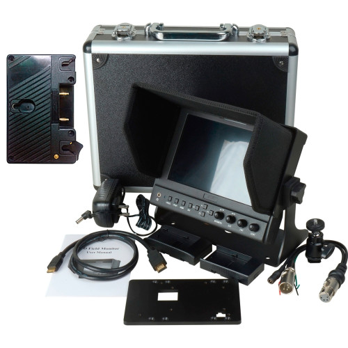 Product image one of Delvcam 7in. Camera-Top SDI Monitor w/ Video Waveform and Anton Bauer Mount