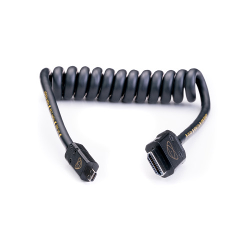 Product image one of Atomos Coiled HDMI Full To HDMI Micro Cable (30cm coil, 60cm ext)