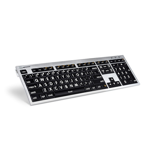Product image one of ALBA Series - LargePrint White on Black - Mac US Keyboard