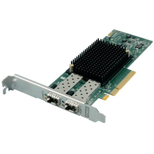 Product image one of ATTO Celerity FC-162P Dual Channel 16Gb/s Gen 6 Fibre Channel Host Bus Adapter