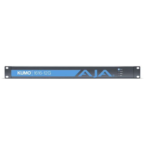 Product image one of AJA KUMO 16x16 Compact 12G-SDI Router, with 1 power supply