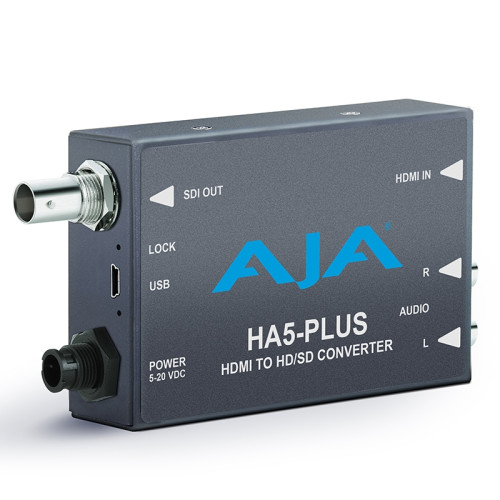 Product image one of AJA HA5-Plus HDMI to 3G-SDI Mini Converter
