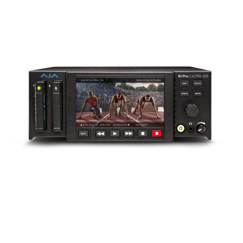 Product image one of AJA Ki Pro Ultra 12G 12G-SDI 4K/UHD/2K/HD Recorder/Player and Multi-Channel HD Recorder