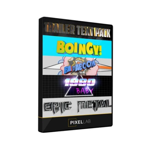 Product image one of Pixel Lab Trailer Text Pack (for CINEMA 4D)