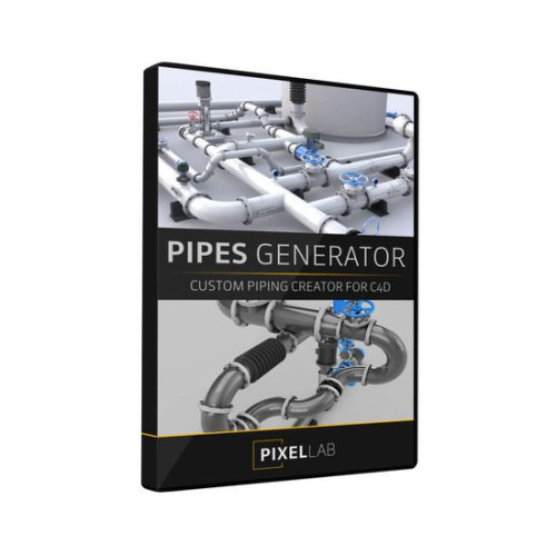 Product image one of Pixel Lab Pipes Generator (for CINEMA 4D)