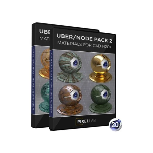 Product image one of Pixel Lab Uber/Node Material Pack Bundle (for CINEMA 4D)