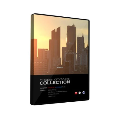 Product image one of Pixel Lab Modern Cityscape Collection (for CINEMA 4D)