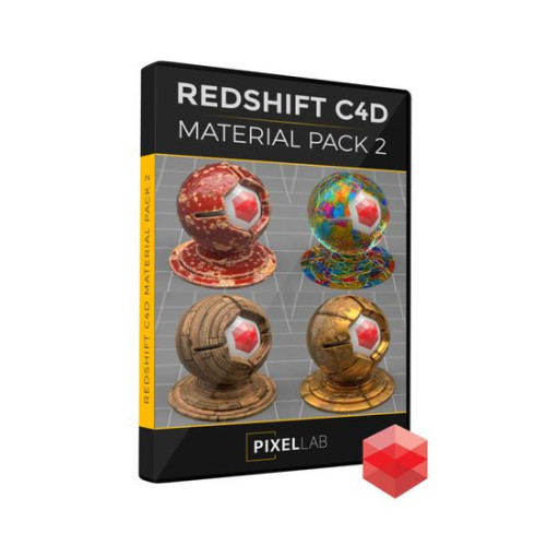 Product image one of Pixel Lab Redshift Material Pack 2 (for CINEMA 4D)