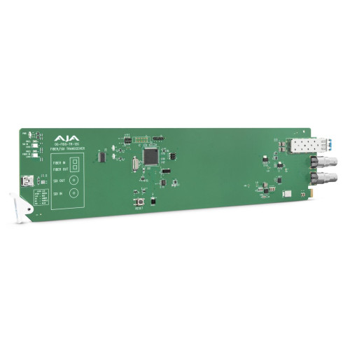 Product image one of AJA OG-FIDO-TR-12G 1-Channel 12G-SDI/LC Single Mode LC Fiber Transceiver, DashBoard Support