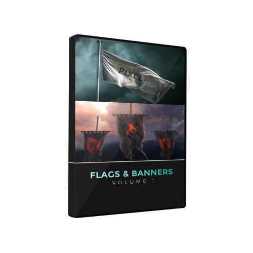 Product image one of Pixel Lab 3D Flags and Banners Pack