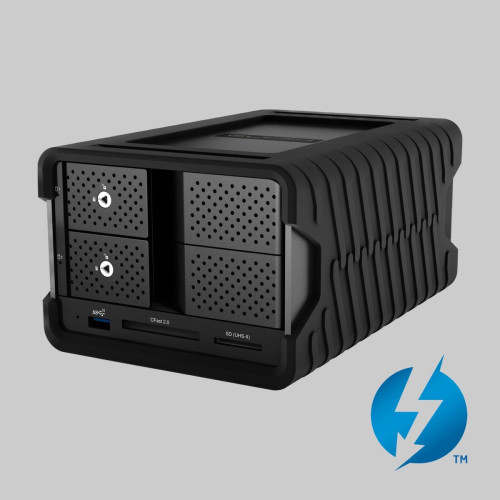 Product image one of Glyph Blackbox PRO RAID Desktop Drive with Thunderbolt 3 (with Hub) 48TB Product image one of Glyph Blackbox PRO RAID Desktop Drive with Thunderbolt 3 (with Hub) 48TB