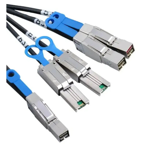 Product image one of ATTO Cable, SAS External, SFF-8644 to (2) SFF-8644 and (2) SFF-8088, 2m
