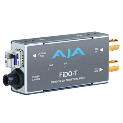 Product image one of AJA FiDO-T 1-Channel 3G-SDI to Single-Mode LC Fiber Transmitter