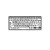 Product image one of Bluetooth Mini Keyboard - Braille (LargePrint Black on White) - Mac US Keyboard