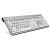 Product image one of Slim Line Series - LargePrint Black on White - PC US Keyboard (includes Logic Light)