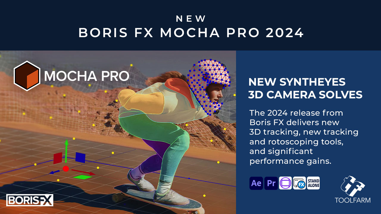 New Boris FX Mocha Pro 2024 Now Available SynthEyes 3D Camera Solves